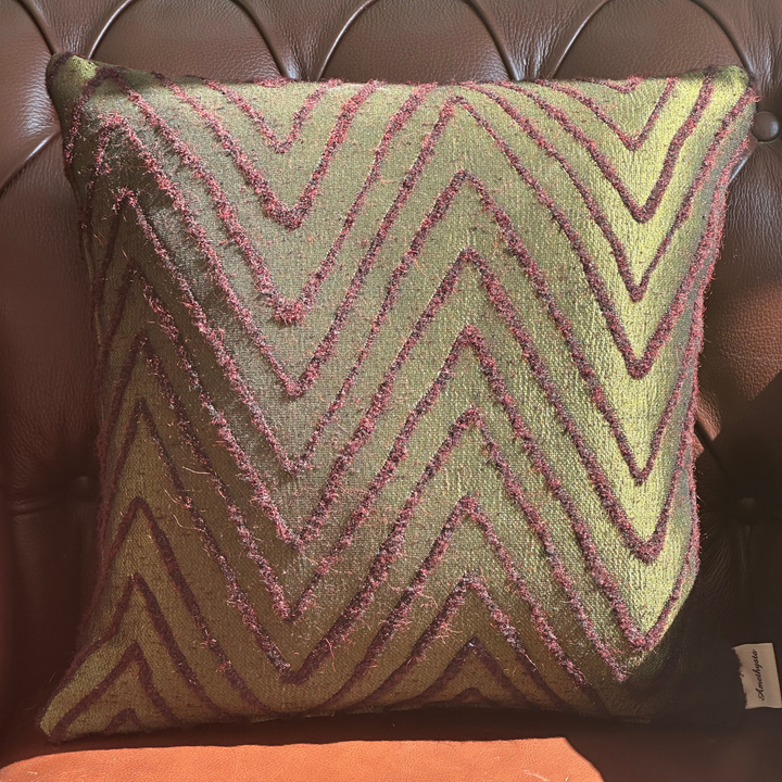 Designkissen „Verde e Rosso“