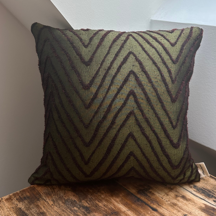 Designkissen „Verde e Rosso“