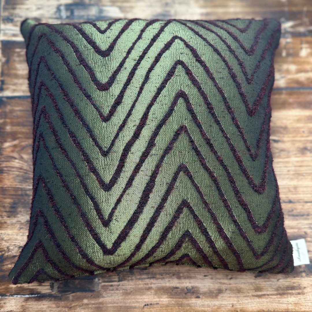Designkissen „Verde e Rosso“